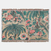  Chintz bloementropisch patroon Deken (Voorkant)