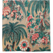 Chintz bloementropisch patroon Douchegordijn (Voorkant)