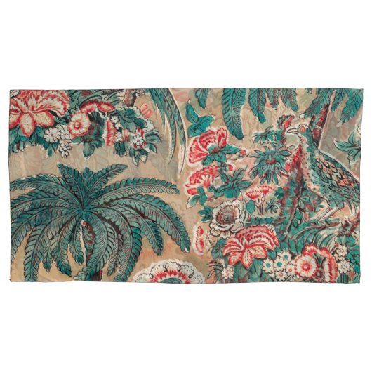  Chintz bloementropisch patroon Kussensloop (Voorkant-Links)