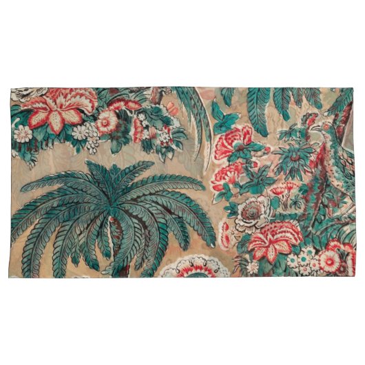  Chintz bloementropisch patroon Kussensloop (Voorkant-Rechts)