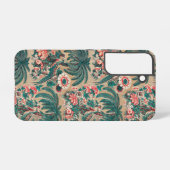  Chintz bloementropisch patroon Samsung Galaxy Hoesje (Achterkant horizontaal)