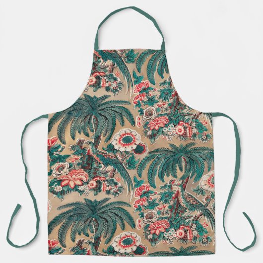 Chintz bloementropisch patroon Schort (Voorkant)