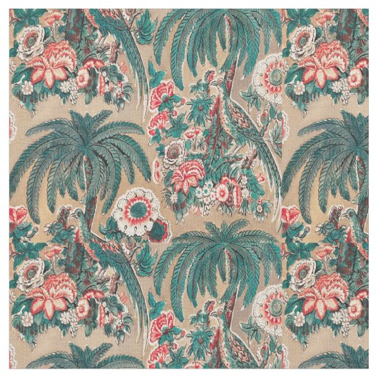  Chintz bloementropisch patroon Stof (Close Up)