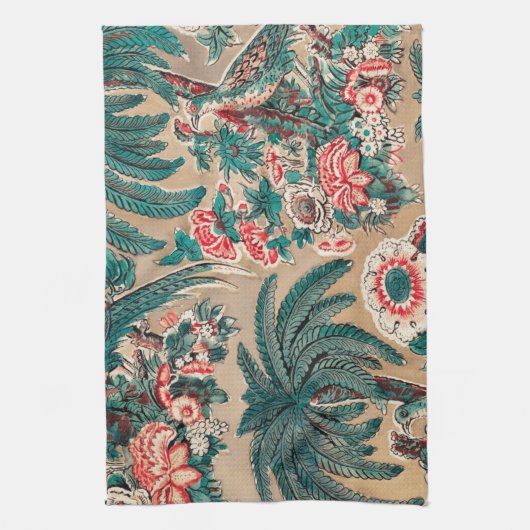  Chintz bloementropisch patroon Theedoek (Verticaal)