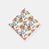  Chintz bloemmotief rood blauw roze bloem Servetten (Hoek)