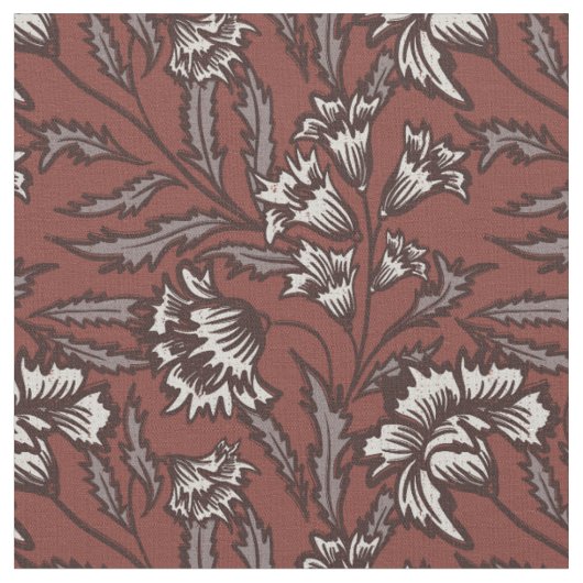 Chintz botanische flora dopamine decor stof (Close Up)