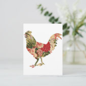 Chintz Chicken Briefkaart (Staand voorkant)