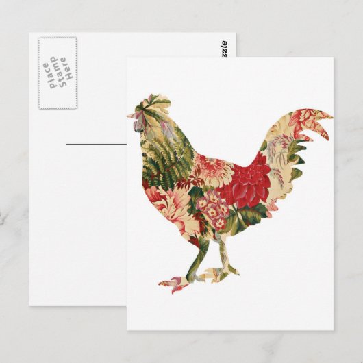 Chintz Chicken Briefkaart (Voorkant / Achterkant)
