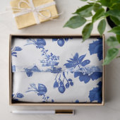 Chintz Chinoiserie Flow Blue Decoupage papier. Tissuepapier (Geschenk)
