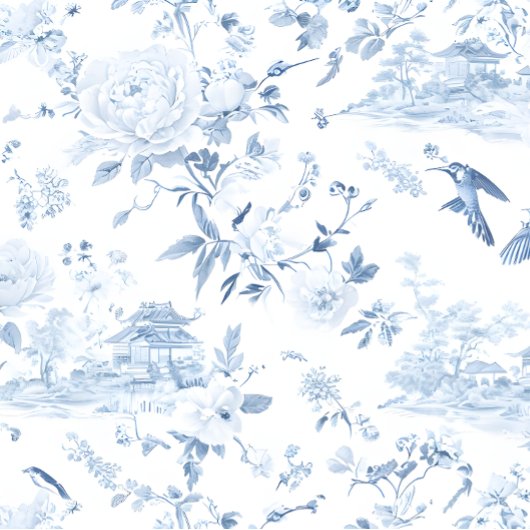 Chintz Chinoiserie Light Blue Decoupage papier. Tissuepapier