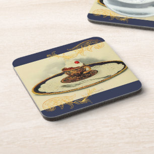  Chintz Cup Saucer Cacao Victoriaans Elegant Bier Onderzetter