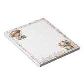Chintz Engelse Tuin Bloem Botanische Katten Notitieblok (Schuin)