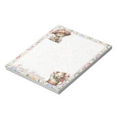 Chintz Engelse Tuin Bloem Botanische Katten Notitieblok (Linkerzijde)