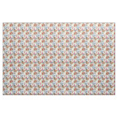  Chintz Floral Pattern Red Blue Pink Flower Stof (Fat Quarter)