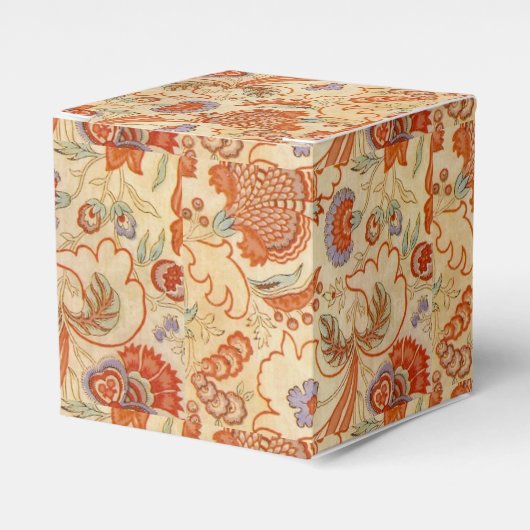 Chintz Paisley Antiek Floral Pattern Bedankdoosjes (Voorkant Zijde)