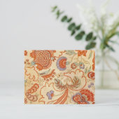 Chintz Paisley Antiek Floral Pattern Briefkaart (Staand voorkant)