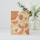 Chintz Paisley Antiek Floral Pattern Briefkaart (Staand voorkant)