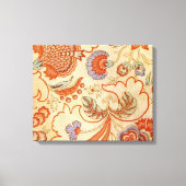 Chintz Paisley Antiek Floral Pattern Canvas Afdruk (Voorkant)