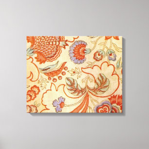 Chintz Paisley Antiek Floral Pattern Canvas Afdruk