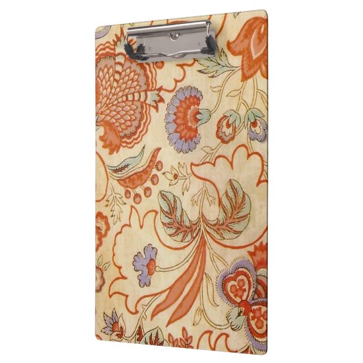 Chintz Paisley Antiek Floral Pattern Klembord (Links)