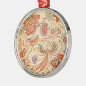 Chintz Paisley Antiek Floral Pattern Metalen Ornament (Links)