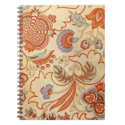 Chintz Paisley Antiek Floral Pattern Notitieboek (Voorkant)