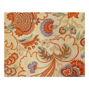 Chintz Paisley Antiek Floral Pattern Poster