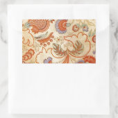 Chintz Paisley Antiek Floral Pattern Rechthoekige Sticker (Tas)