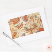 Chintz Paisley Antiek Floral Pattern Rechthoekige Sticker (Envelop)
