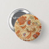 Chintz Paisley Antiek Floral Pattern Ronde Button 5,7 Cm (Voorkant /achterkant)