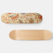 Chintz Paisley Antiek Floral Pattern Skateboard (Horizontaal)