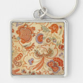 Chintz Paisley Antiek Floral Pattern Sleutelhanger (Voorkant)