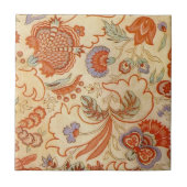 Chintz Paisley Antiek Floral Pattern Tegeltje (Voorkant)