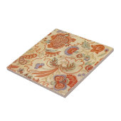 Chintz Paisley Antiek Floral Pattern Tegeltje (Zijkant)