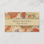 Chintz Paisley Antiek Floral Pattern Visitekaartje (Voorkant)