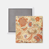 Chintz Paisley Antieke Bloemmotief Magneet (Voorkant / Achterkant)
