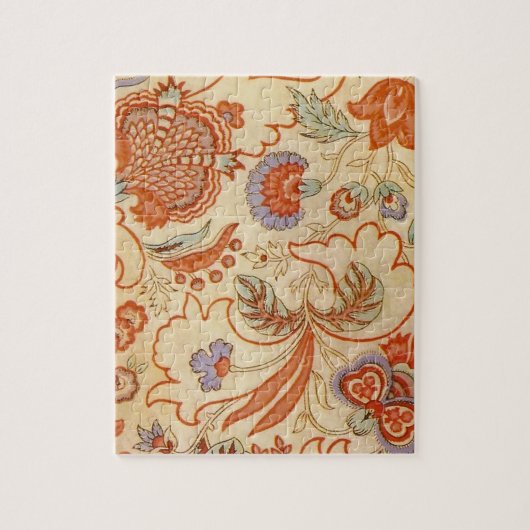 Chintz paisley antieke bloempatroon legpuzzel (Verticaal)