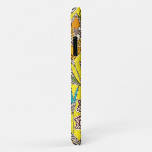 chintz pop geel Case-Mate iPhone case (Achterkant/rechts)