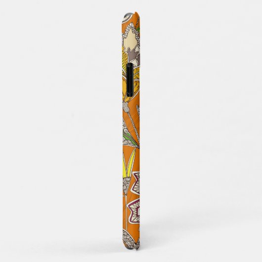 chintz pop oranje Case-Mate iPhone case (Achterkant/rechts)