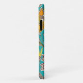 chintz pop turquoise Case-Mate iPhone case (Achterkant/rechts)