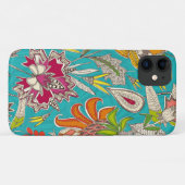 chintz pop turquoise Case-Mate iPhone case (Achterkant (horizontaal))