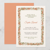 Chintz Veranda Bruidsbrunch Uitnodiging (Voorkant / Achterkant)