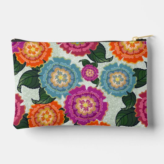 Chintz Weide Bloem Kunst Monogram Etui (Achterkant)
