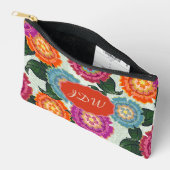 Chintz Weide Bloem Kunst Monogram Etui (Open)