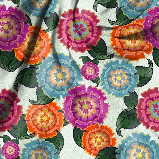 Chintz Weide Groot Schaal Bloem Kunst Naadloos Stof