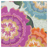 Chintz Weide Groot Schaal Bloem Kunst Naadloos Stof (Close Up)
