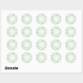 Chintzy Chinchilla Cadeau Sticker (Groen)  (Vel)