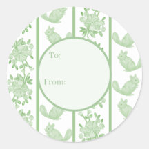 Chintzy Chinchilla Gift Sticker (Groen)