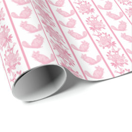 Chintzy Chinchilla Wrapping Paper (Pink) Cadeaupapier
