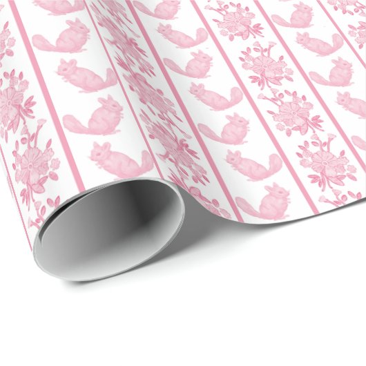 Chintzy Chinchilla Wrapping Paper (Pink) Cadeaupapier (Rol Hoek)